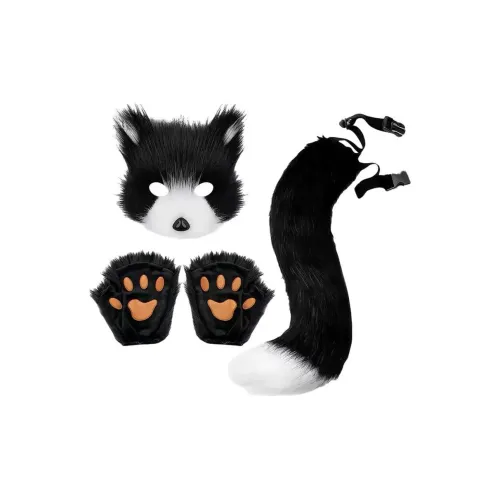 LISA Комплекты одежды Лиса Маска Перчатка Плюшевая лиса Ласточкин хвост Ручная работа Животные Ласточкин хвост Аксессуары COS Оборудование