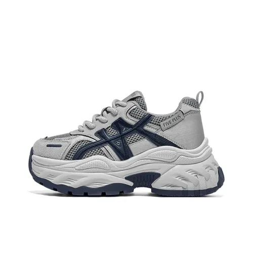 FIVE PLUS Устойчивые к истиранию низкие топовые кроссовки с толстой подошвой женские