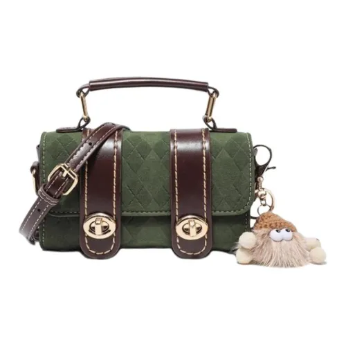 SMILE FOCUS ПУ (полиуретан) Сумка через плечо Сумка Женская Зеленая Коричневая