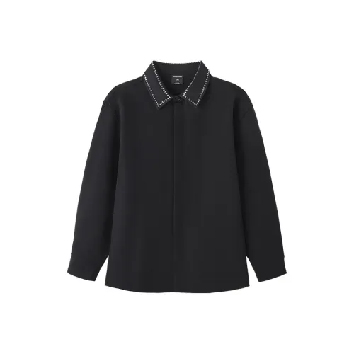 WAYNEXZAVIER Мужские Черные Рубашки