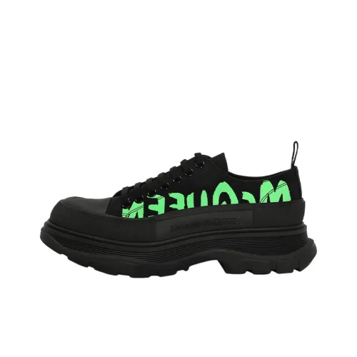 Alexander McQueen Tread Slick Low Топ Обувь на платформе Женская Черная