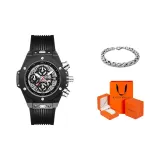 Прозрачный черный - Черный ремешок