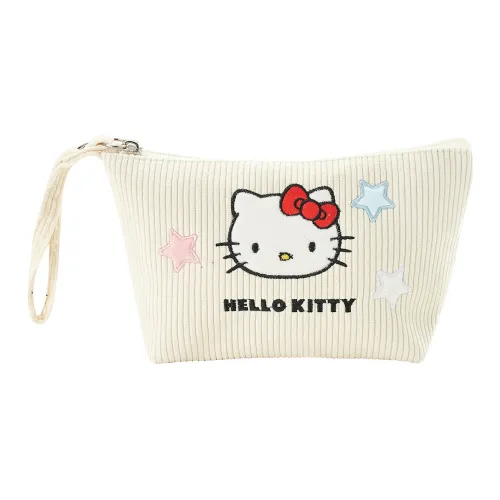 Sanrio Hello Kitty Polyester Clutch Women's Beige