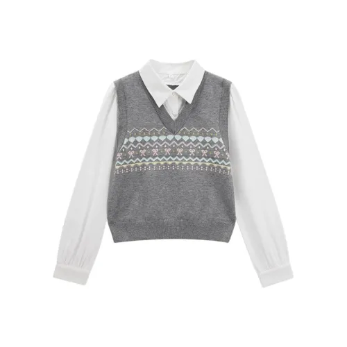 Love to serve Серый Женский Трикотаж