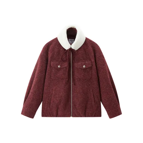 LEDIN Deep Гранат Красный Женский Куртка