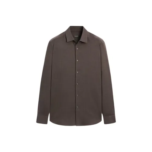 Massimo Dutti Коричневые Мужские Рубашки
