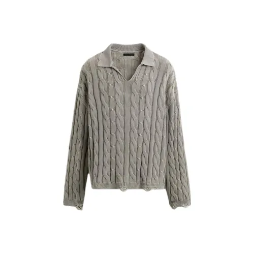 ZARA Pearl Gray Мужская Поло