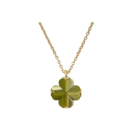 Kate Spade Цветочный дизайн ацетилцеллюлозное волокно ожерелья унисекс травяной зеленый