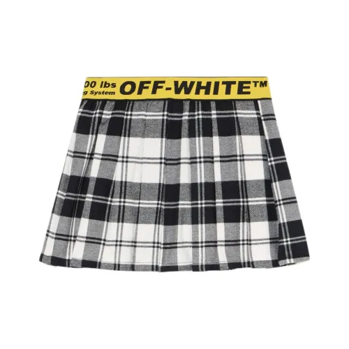 Off Белый черный желтый Kids Юбки