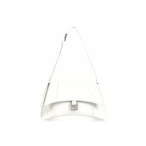 Balenciaga Downtown Крокодил Тисненый Телячья кожа Сумка на плечо Женская Белая