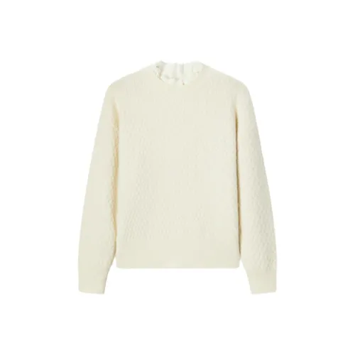 EICHITOO Экрю Женская Трикотажная