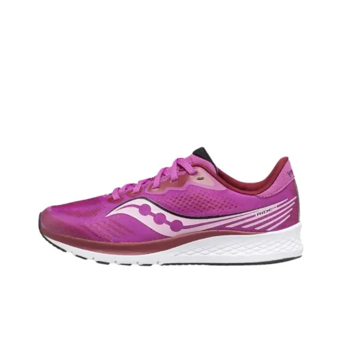 Saucony Ride Yutu 14 Low Топ Детская Беговая Обувь Розовая Детская