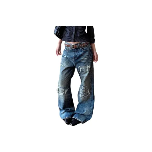 CASTLE WOODS Blue Women's Jeans CASTLE WOODS Синий Женские Джинсы