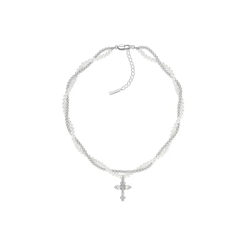 SUN HUNTER Белое золото с покрытием медный + белый перламутр + искусственный жемчуг + циркон ожерелья женские