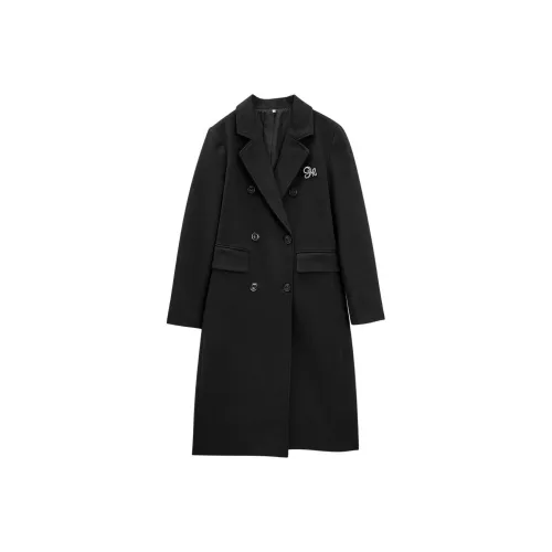 Love To Serve Черное Женское Пальто