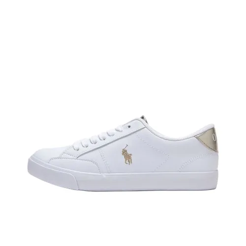 Polo Ralph Lauren Theron 4 Low Топ Скейтборд Кроссовки Женские Белые