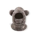 ⭐Серый Туманный Кофе, Термический Медвежонок Шарф Интегрированный