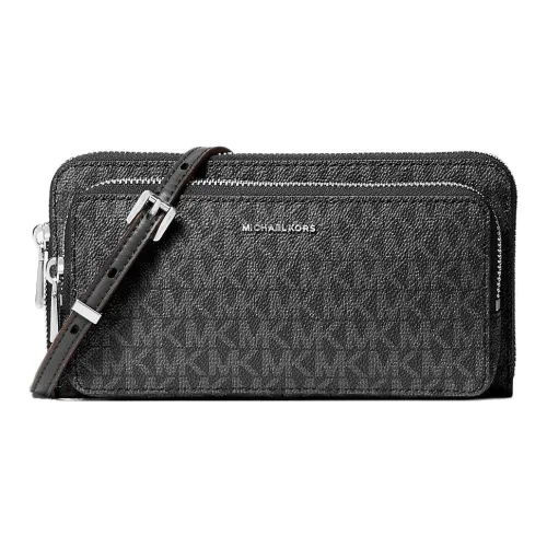 MICHAEL KORS Jet Set Холст Сумка через плечо Сумка на плечо Большая Женская Черная