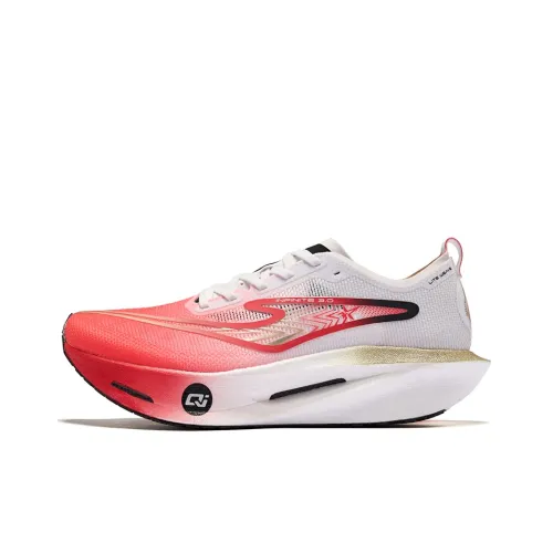 Erke Realm of The Orchid 3,0 Беговые кроссовки Низкий топ Белый Erke Сигнальный красный Мужской