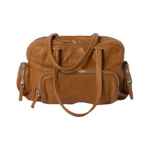 MIU MIU Напп Кожа Одно Плечо Сумка Женская Карамель