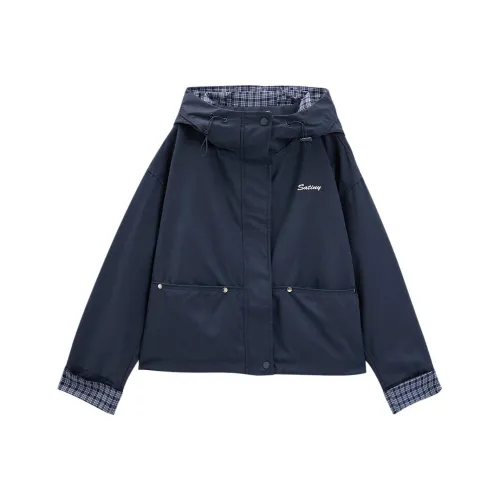 Love to serve Темно-синие Женские Куртки