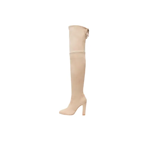 Stuart Weitzman SW Vidaland Over The Knee Boots 10 см Женские Бежевые