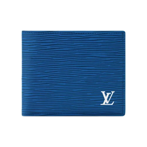 LOUIS VUITTON Кошелек из кожи EPI Унисекс Синий