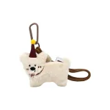 Высокая шляпа с бантом, щенок + коричневый браслет-шнурок