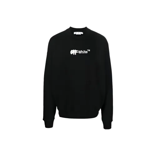 Off Белый FW22 Толстовка Мужской Черный