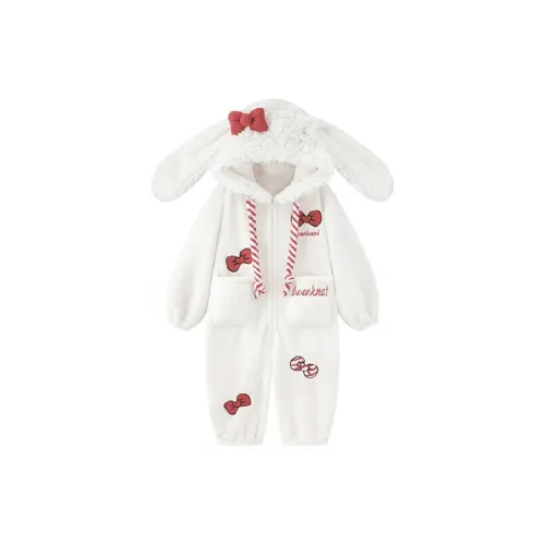 OEING Бант Ушки кролика Женские Комбинезоны для дома