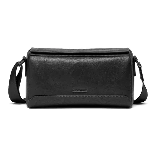 SEPTWOLVES Сумка через плечо из синтетической кожи с текстурой коровьей кожи QPL Стандартная Мужская Черная