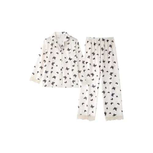 Qian Rise Точка Бабочка Женские Пижамные комплекты