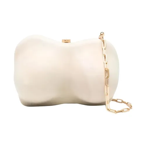 CULT GAIA Акриловый клатч мини женский экрю