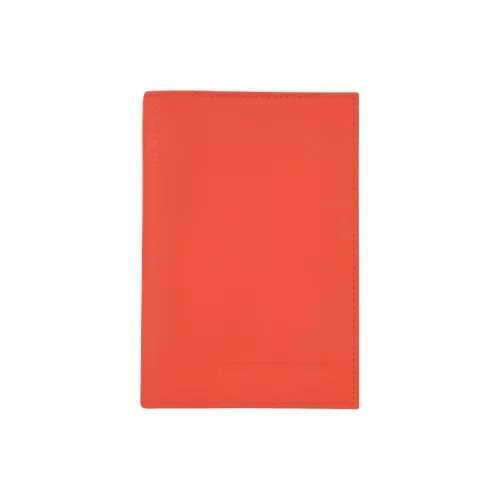 LONGCHAMP Le Foulonné Коровья кожа Держатель для карт Держатель для паспорта Мужской Апельсин