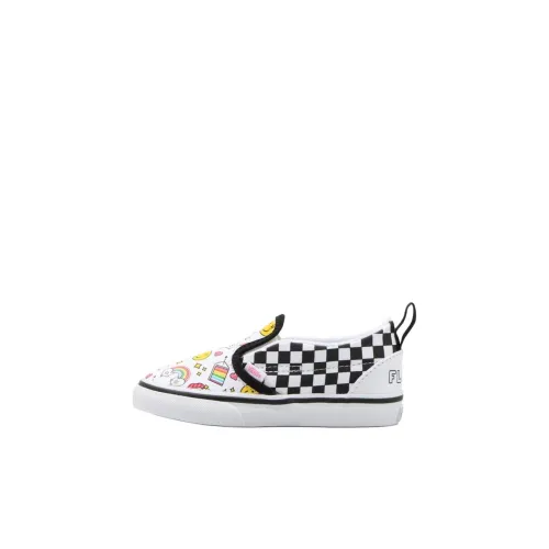 Vans Slip On Series Low Топ Обувь для малышей Icon Шахматная доска Infant And Toddler