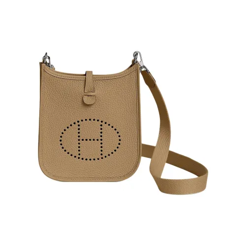 HERMES Evelyne Кожа Сумка на плечо Женская Пыль