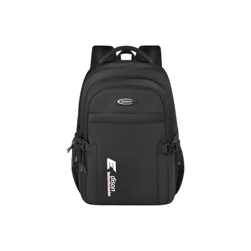 EDISON Oxford Student Bag Unisex Black Gray White Эдисон Оксфорд Студентская Сумка Унисекс Черный Серый Белый