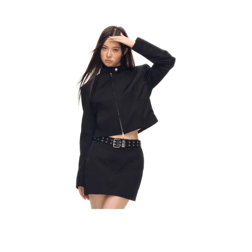 HAPG Черный Двойной Layer с Подкладкой Женские Куртки