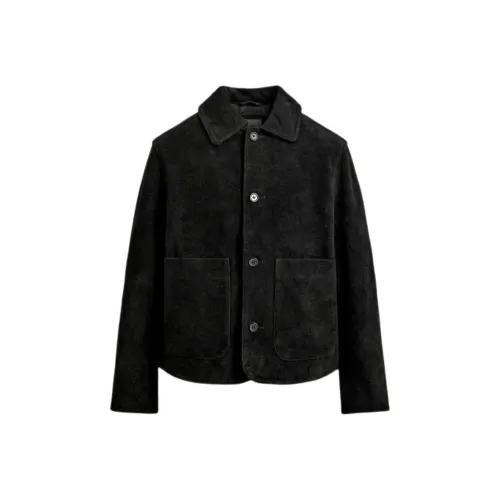 ZARA Черные Мужские Кожаные Куртки