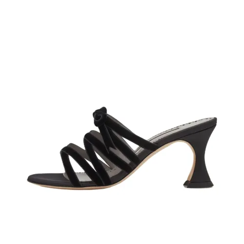 MANOLO BLAHNIK Слипоны Женские Черные