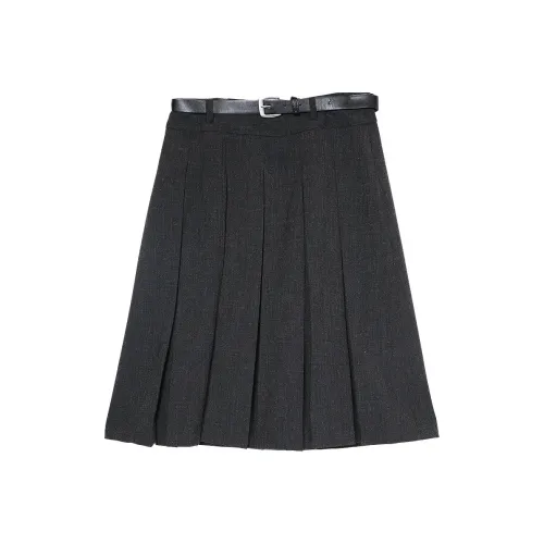 Betu Сто штук Премиум Feel Коммутирование Позиционирование стиля Юбка с оборками Свободный крой Осень и зима Женские