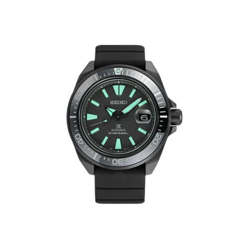 SEIKO Prospe Collection Автоматический Механический Механизм Силиконовый Ремешок Часы Мужские Черный Циферблат