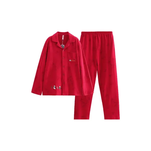 FENTENG FJ26931020 Красный Мужской Пижамный Комплект