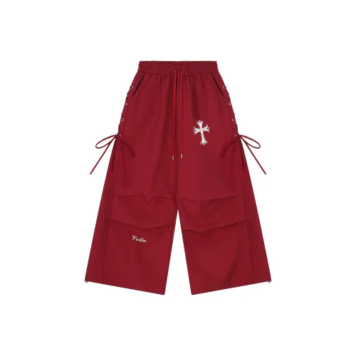 TREND ST Red Unisex Casual Pants TREND ST Красный Унисекс Повседневные Штаны