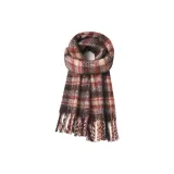 Красно-коричневый в клетку