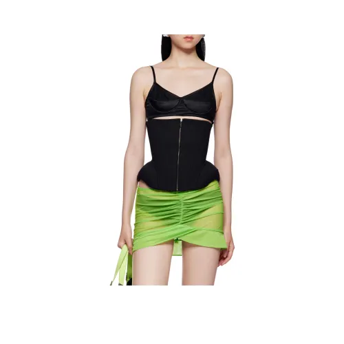 FANCI CLUB Layer Объем под грудью CORSET Без бретелей Топ Женские