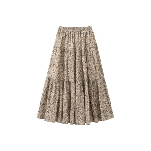 Homemade Willow Silk Повседневный Длинный Юбка Женские