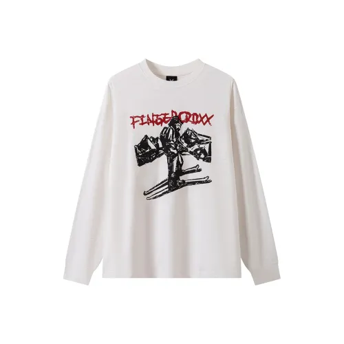 Fingercroxx Белый Унисекс T-рубашки