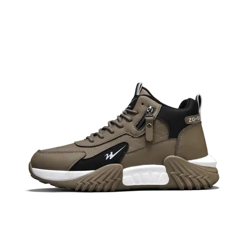 Binary Амортизация Высота Увеличение с Противоскользящими Свойствами Высокий Топ Повседневная Обувь Мужская