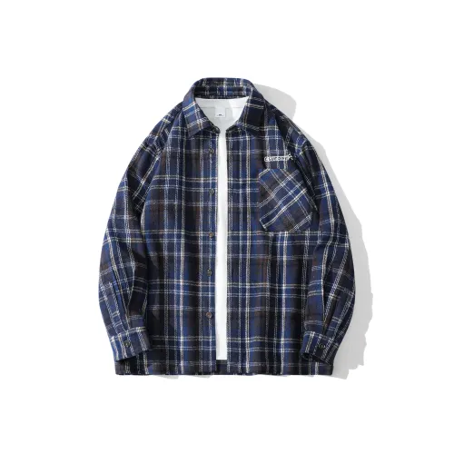 GSUE Сумерки Циановая клетка Иней Унисекс Куртки